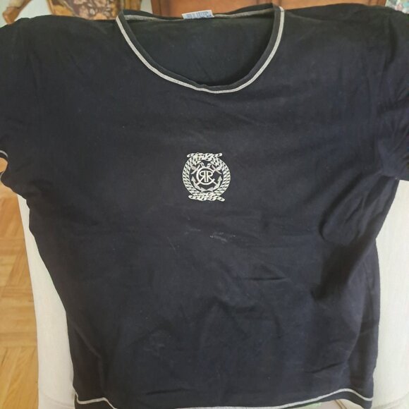 # CERRUTI 1881, CREW NECK, T-SHIRT, SIZE:SMALL, 100% COTTON, IN BLACK! - Picture 1 of 3